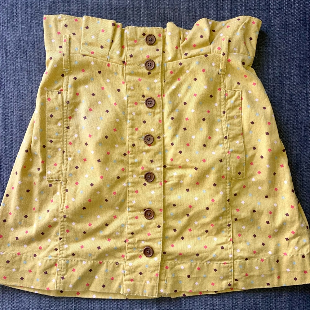 Retro yellow / green and confetti Urban Outfitters summer skirt!